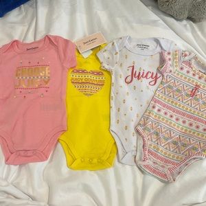 Juicy couture onesies for 0-3 months